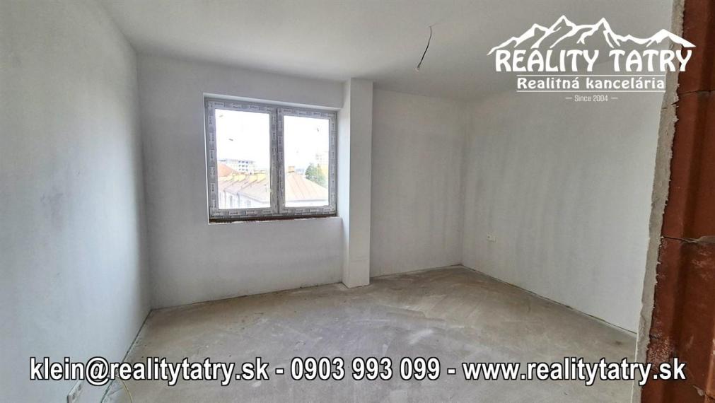NOVÉ 3 izbové BYTY V CENTRE POPRADU - TOP LOKALITA, Výhľad - ODPORÚČAME !!!