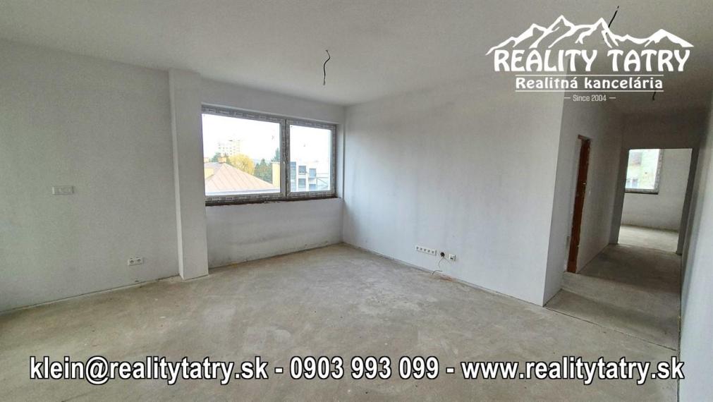 NOVÉ 3 izbové BYTY V CENTRE POPRADU - TOP LOKALITA, Výhľad - ODPORÚČAME !!!