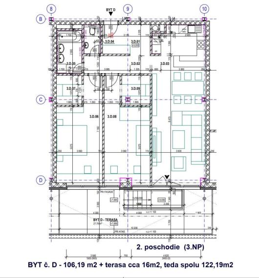 NOVÉ 3 izbové BYTY V CENTRE POPRADU - TOP LOKALITA, Výhľad - ODPORÚČAME !!!