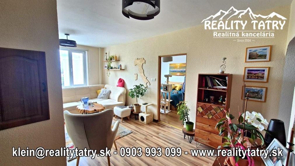 Byt 3 izbový s loggiou 78 m2 blízko centra v Poprade, rozsiahla rekonštrukcia, TOP STAV - ODPORÚČAME !!!