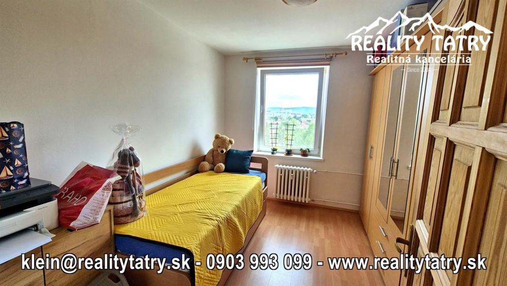 Byt 3 izbový s loggiou 78 m2 blízko centra v Poprade, rozsiahla rekonštrukcia, TOP STAV - ODPORÚČAME !!!