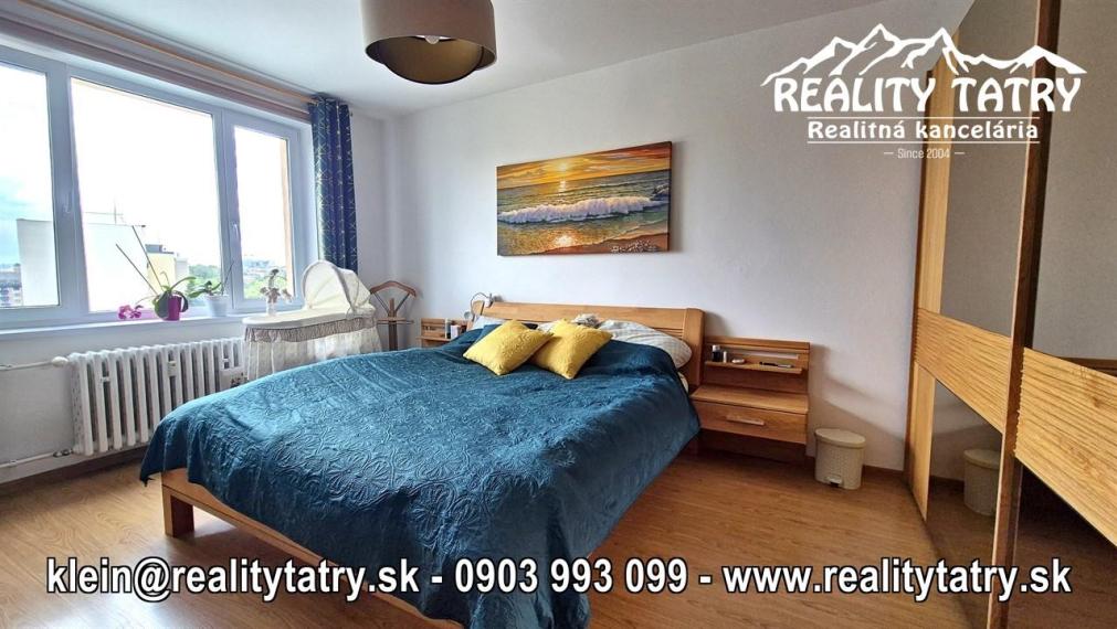 Byt 3 izbový s loggiou 78 m2 blízko centra v Poprade, rozsiahla rekonštrukcia, TOP STAV - ODPORÚČAME !!!