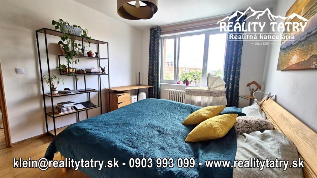 Byt 3 izbový s loggiou 78 m2 blízko centra v Poprade, rozsiahla rekonštrukcia, TOP STAV - ODPORÚČAME !!!