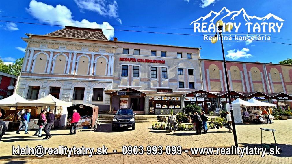 Reštaurácia REDUTA - Jedinečná investičná príležitosť v srdci Popradu - TOP PONUKA, TOP LOKALITA - ODPORÚČAME !!!