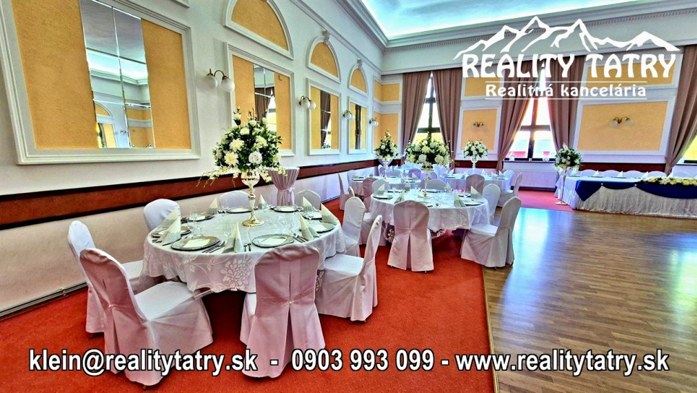 Reštaurácia REDUTA - Jedinečná investičná príležitosť v srdci Popradu - TOP PONUKA, TOP LOKALITA - ODPORÚČAME !!!