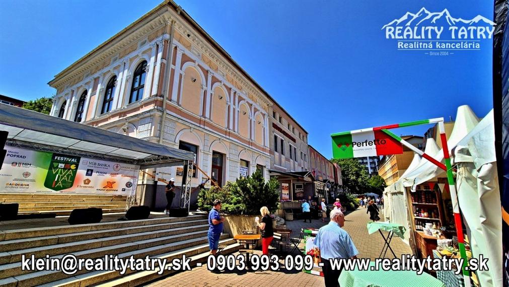 Reštaurácia REDUTA - Jedinečná investičná príležitosť v srdci Popradu - TOP PONUKA, TOP LOKALITA - ODPORÚČAME !!!