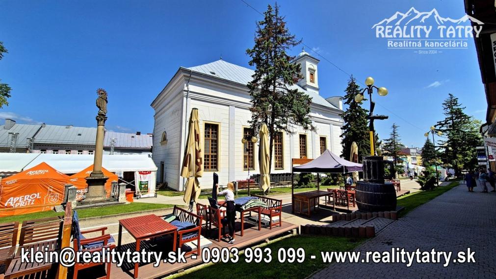 Reštaurácia REDUTA - Jedinečná investičná príležitosť v srdci Popradu - TOP PONUKA, TOP LOKALITA - ODPORÚČAME !!!