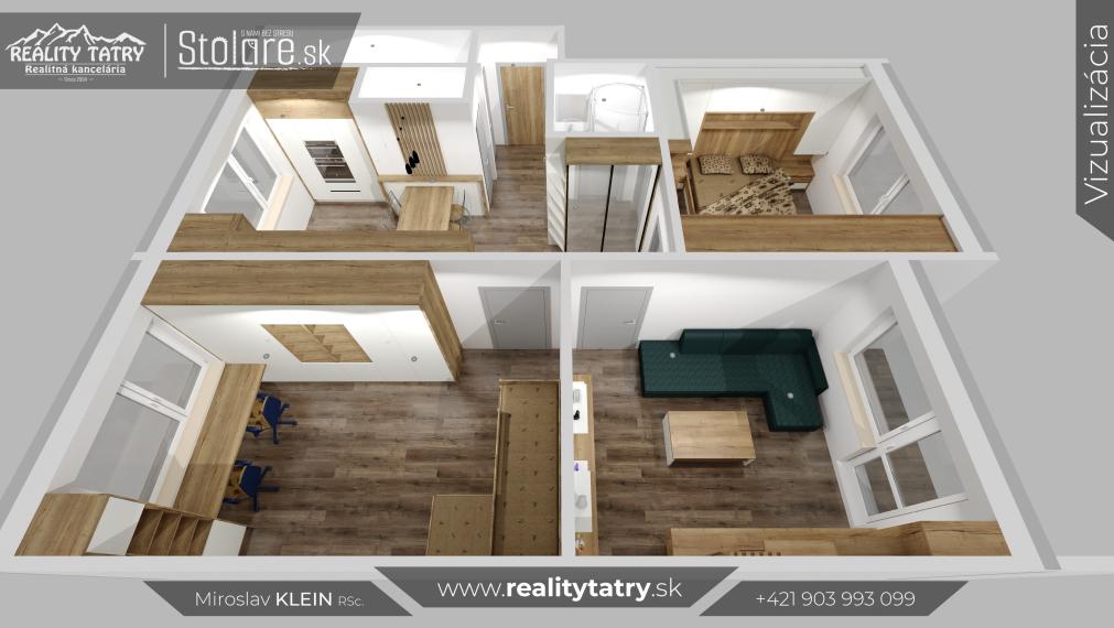 Slnečný 3 izbový byt s loggiou - Kompletná rekonštrukcia - TICHÉ PROSTREDIE, TOP STAV a LOKALITA !!!