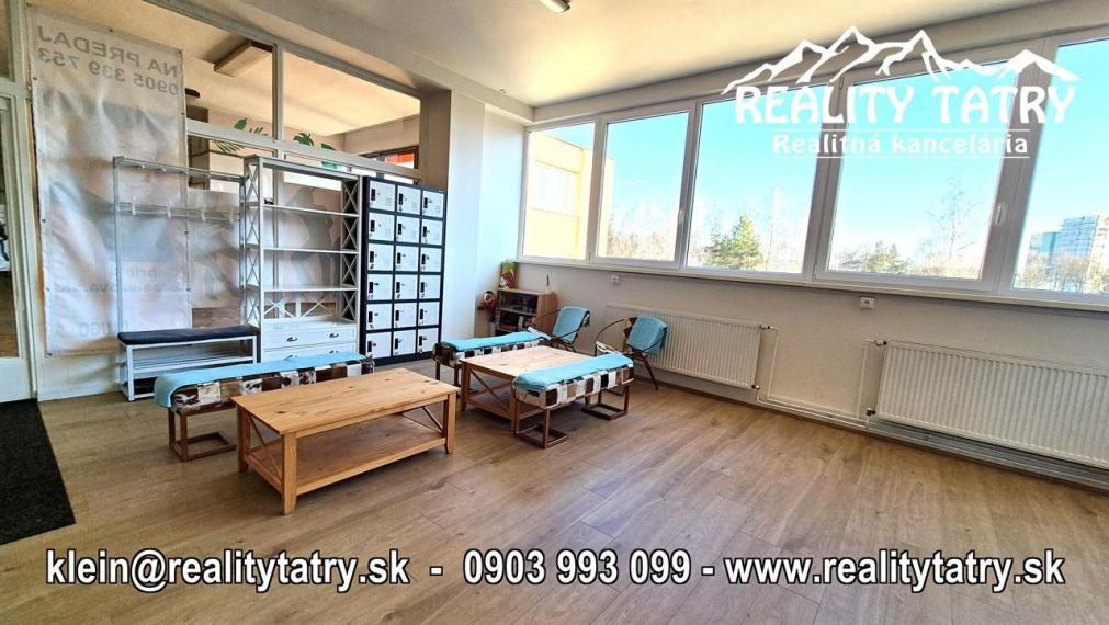 Obchodné priestory 140 m2 v Poprade blízko centra - ODPORÚČAME !!!