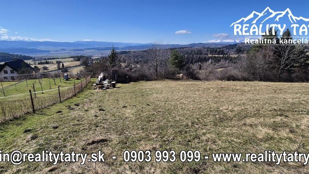 Nádherný stavebný pozemok - TOP VÝHĽAD - Uloža / LEVOČA -  ODPORÚČAME !!!