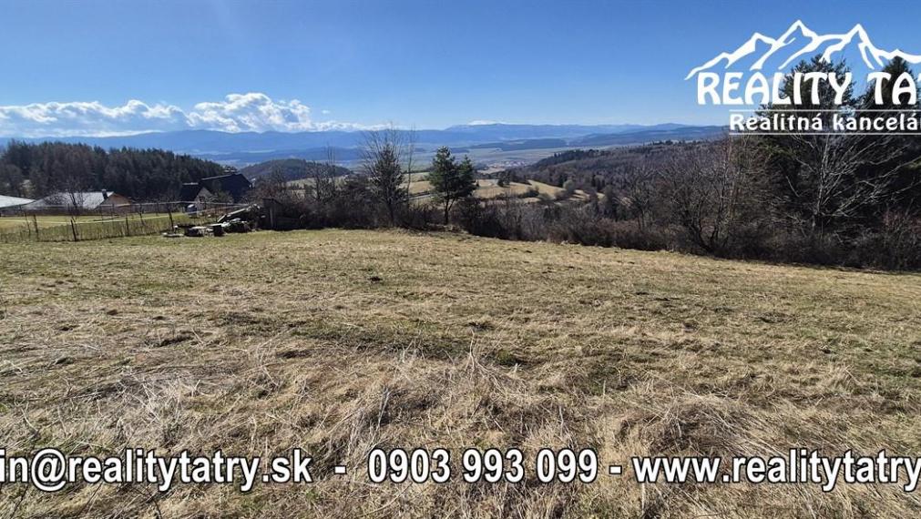 Nádherný stavebný pozemok - TOP VÝHĽAD - Uloža / LEVOČA -  ODPORÚČAME !!!