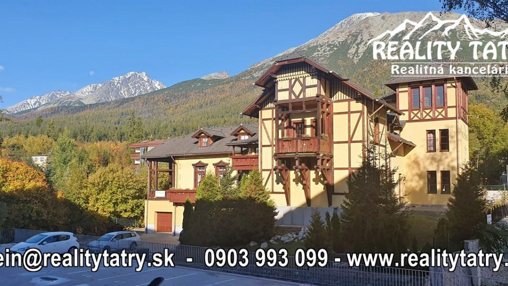 Apartmán s nádherným výhľadom na Slavkovský štít v Starom Smokovci TOP STAV, TOP LOKALITA - ODPORÚČAME !!!