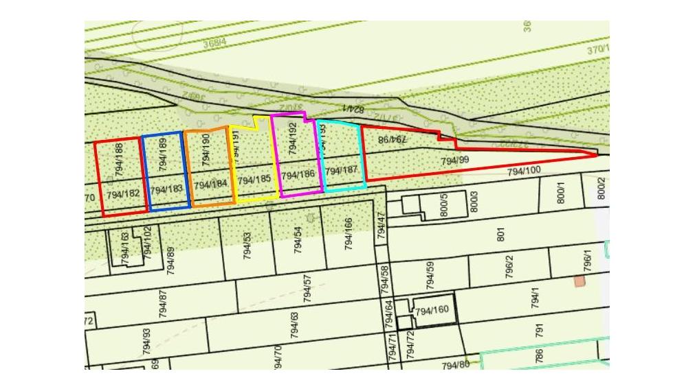 Stavebné pozemky pri Púchove v obci Dolné Kočkovce od 686 m2 do 1658 m2