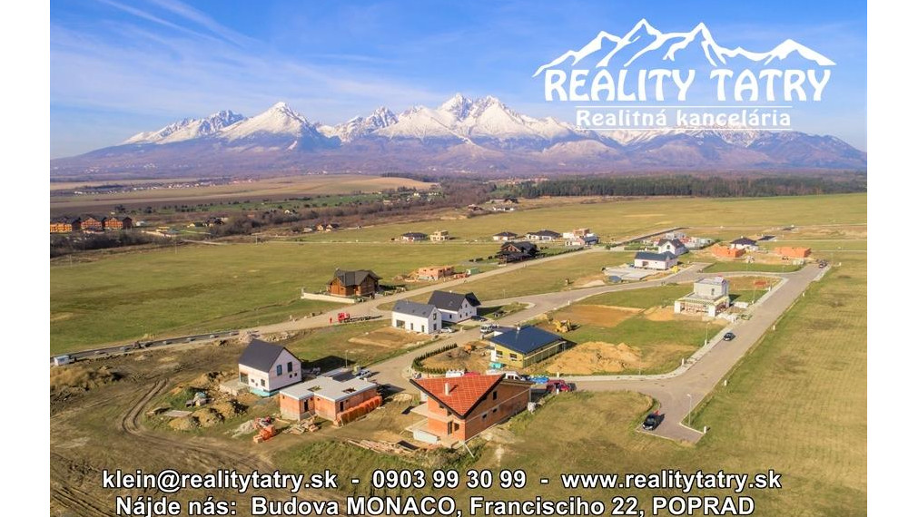 AKCIOVÁ CENA !!! - Stavebné pozemky v Top lokalite s kompletnými IS a kompletnou infraštruktúrou vo Veľkej Lomnici !!!