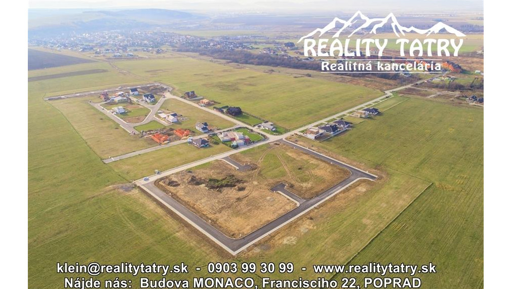 AKCIOVÁ CENA !!! - Stavebné pozemky v Top lokalite s kompletnými IS a kompletnou infraštruktúrou vo Veľkej Lomnici !!!