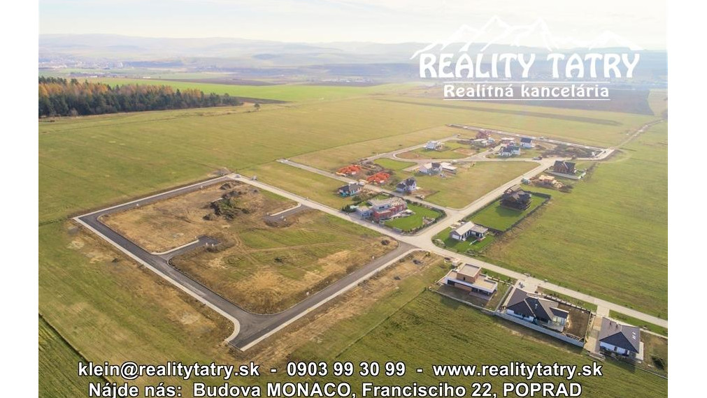 AKCIOVÁ CENA !!! - Stavebné pozemky v Top lokalite s kompletnými IS a kompletnou infraštruktúrou vo Veľkej Lomnici !!!