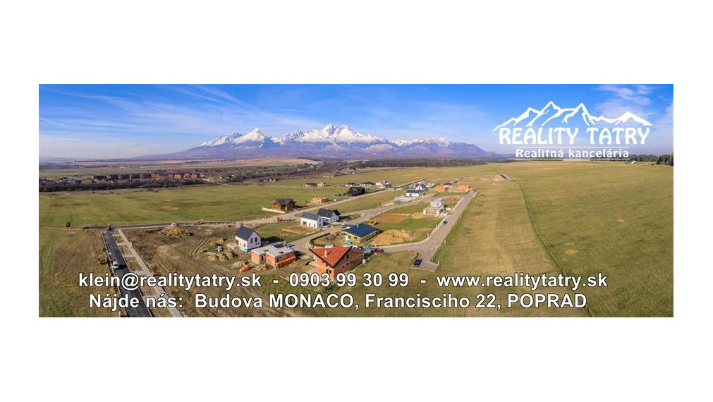 AKCIOVÁ CENA !!! - Stavebné pozemky v Top lokalite s kompletnými IS a kompletnou infraštruktúrou vo Veľkej Lomnici !!!