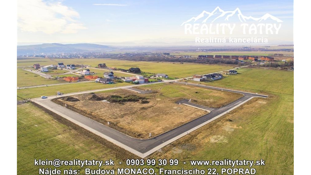 AKCIOVÁ CENA !!! - Stavebné pozemky v Top lokalite s kompletnými IS a kompletnou infraštruktúrou vo Veľkej Lomnici !!!