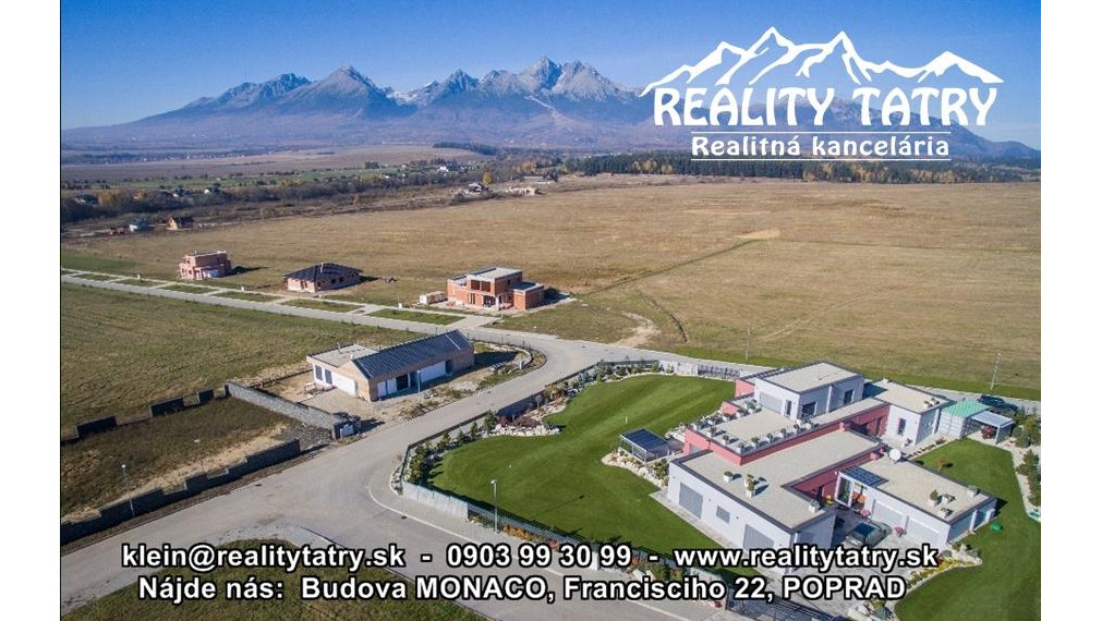 AKCIOVÁ CENA !!! - Stavebné pozemky v Top lokalite s kompletnými IS a kompletnou infraštruktúrou vo Veľkej Lomnici !!!