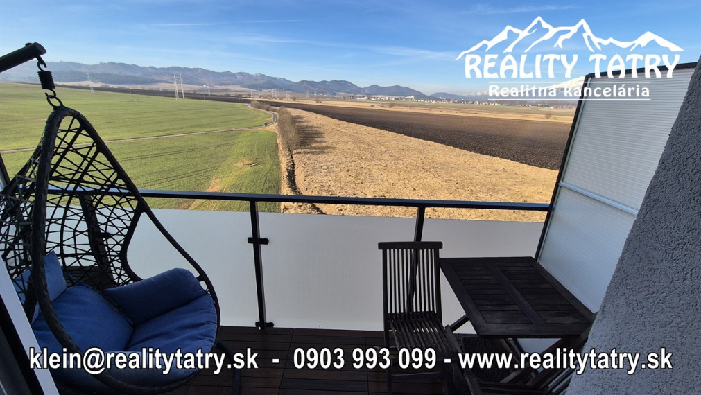 Byt 1 izbový s balkónom - kompletne zariadený v Poprade - TOP STAV - NOVOSTAVBA - ODPORÚČAME !!!