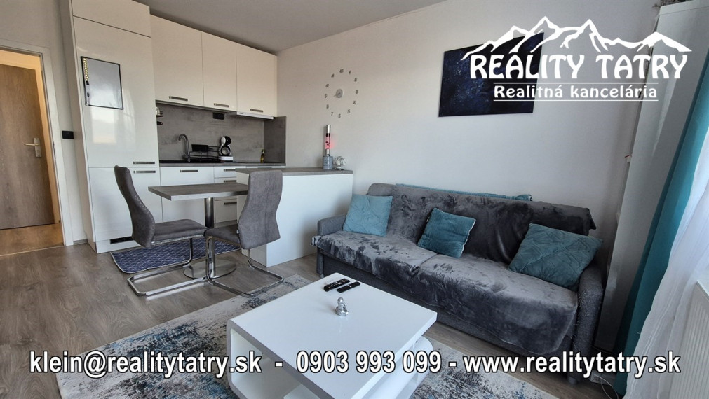 Byt 1 izbový s balkónom - kompletne zariadený v Poprade - TOP STAV - NOVOSTAVBA - ODPORÚČAME !!!