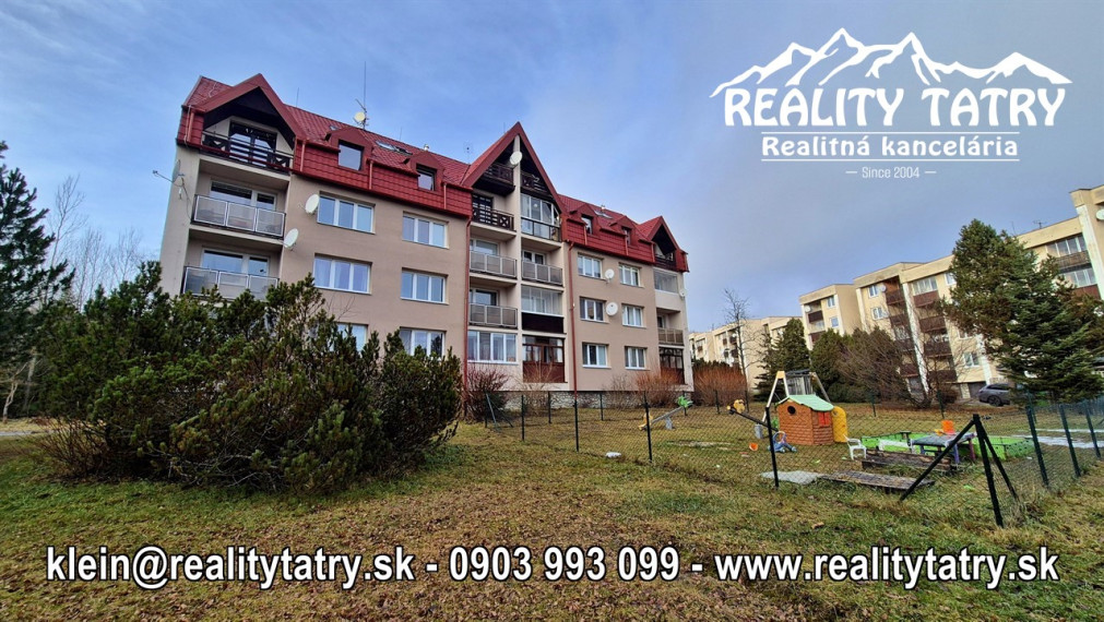 Byt 2 izbový s loggiou Vysoké Tatry - Dolný Smokovec TOP STAV, ODPORÚČAME !!!