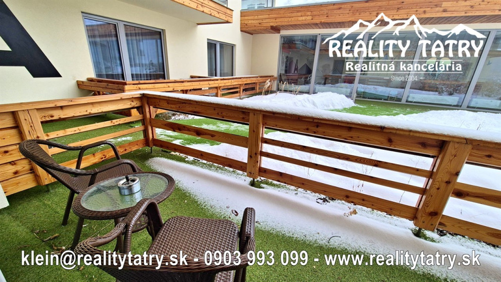 Apartmán s terasou v Starom Smokovci HREBIENOK Rezort I. - TOP KVALITA A STAV - ODPORÚČAME !!!