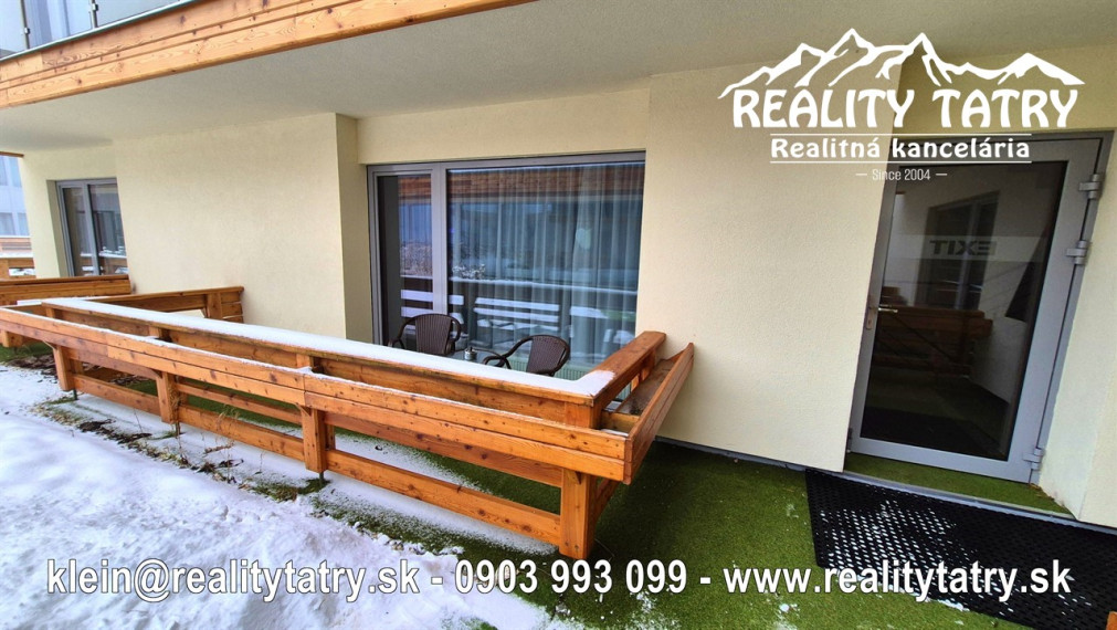 Apartmán s terasou v Starom Smokovci HREBIENOK Rezort I. - TOP KVALITA A STAV - ODPORÚČAME !!!
