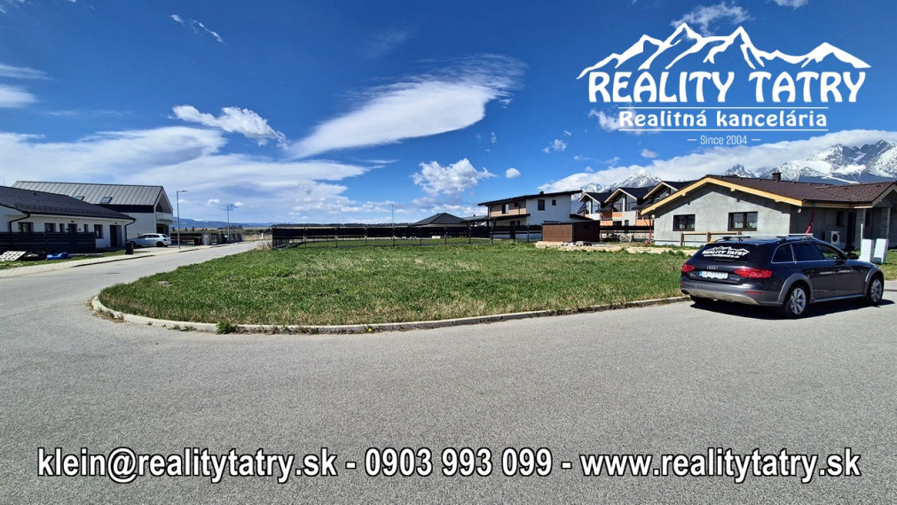 Stavebný pozemok 616 m2 vo Veľkej Lomnice - lokalita NATUR REZORT - ODPORÚČAME !!!