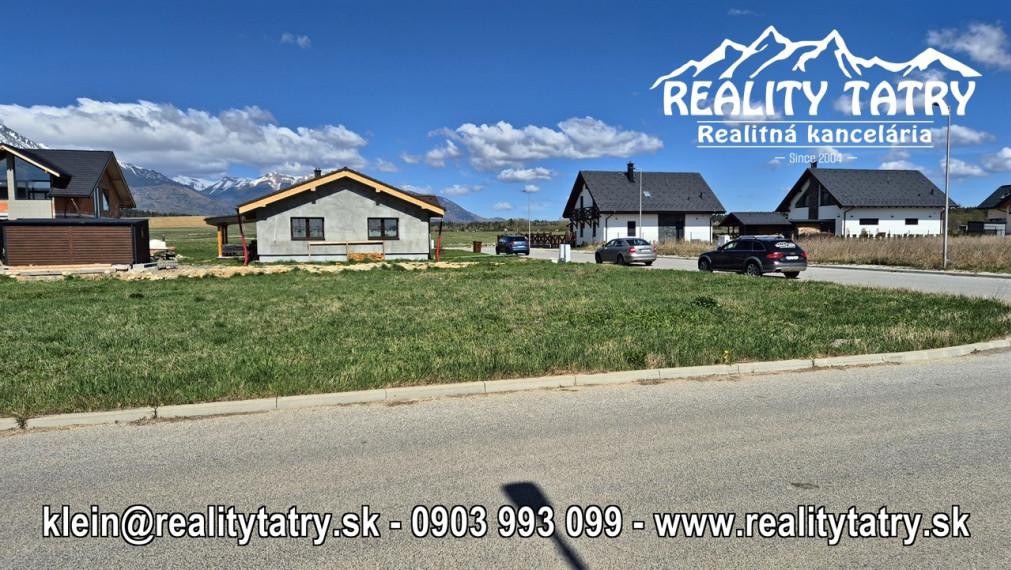 Stavebný pozemok 616 m2 vo Veľkej Lomnice - lokalita NATUR REZORT - ODPORÚČAME !!!