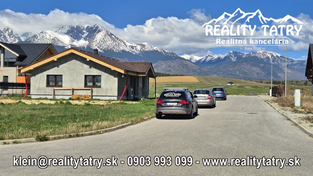 Stavebný pozemok 616 m2 vo Veľkej Lomnice - lokalita NATUR REZORT - ODPORÚČAME !!!