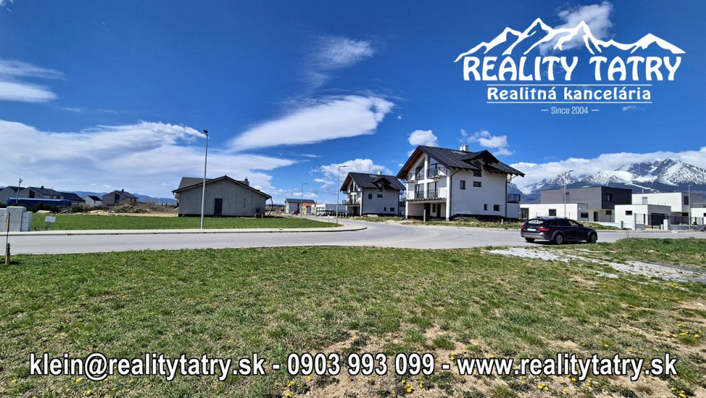 Stavebný pozemok 616 m2 vo Veľkej Lomnice - lokalita NATUR REZORT - ODPORÚČAME !!!