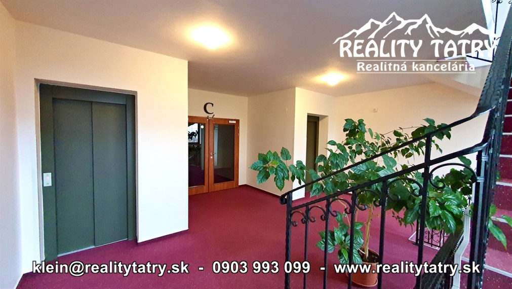 Apartmánový byt 46 m2 s parkovacím miestom vo Veľkej Lomnici