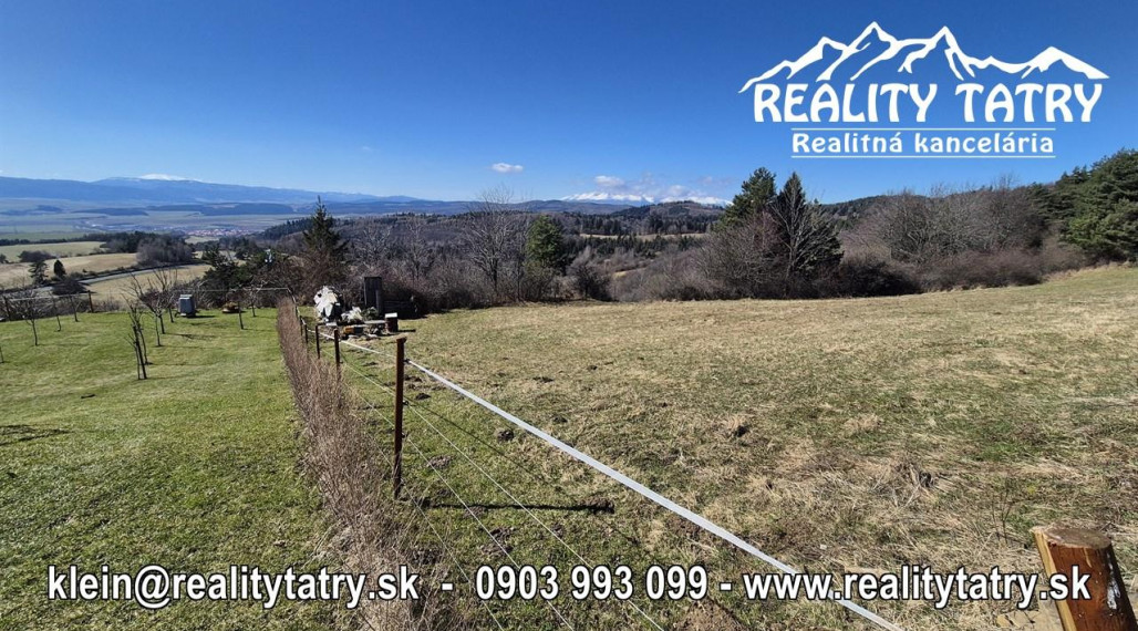 Nádherný stavebný pozemok - TOP VÝHĽAD - Uloža / LEVOČA -  ODPORÚČAME !!!