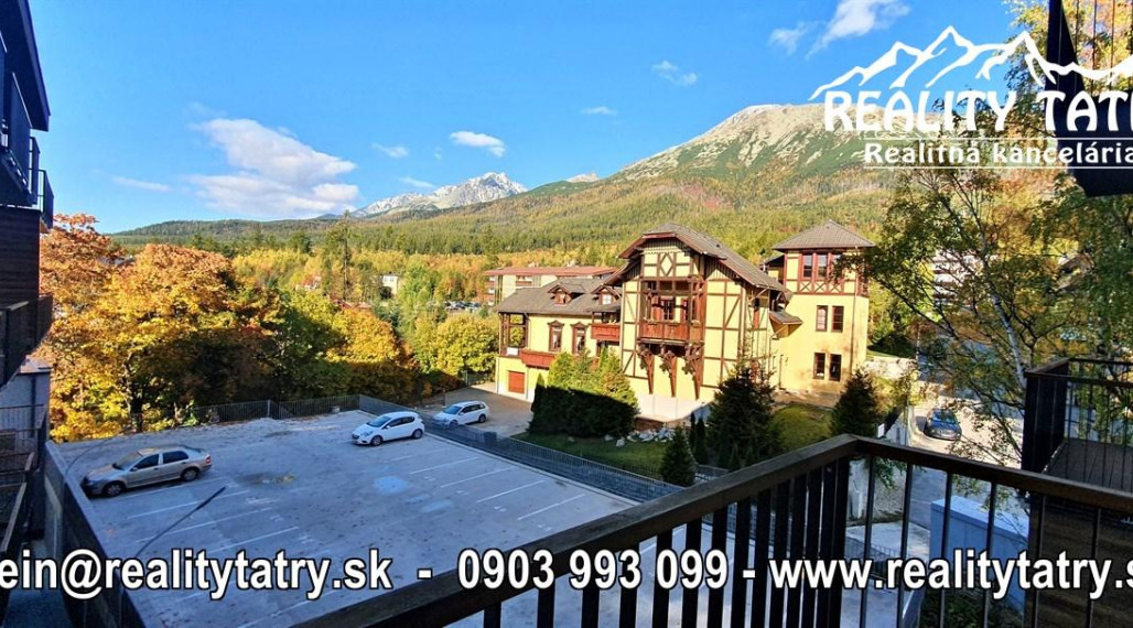 Apartmán s nádherným výhľadom na Slavkovský štít v Starom Smokovci TOP STAV, TOP LOKALITA - ODPORÚČAME !!!