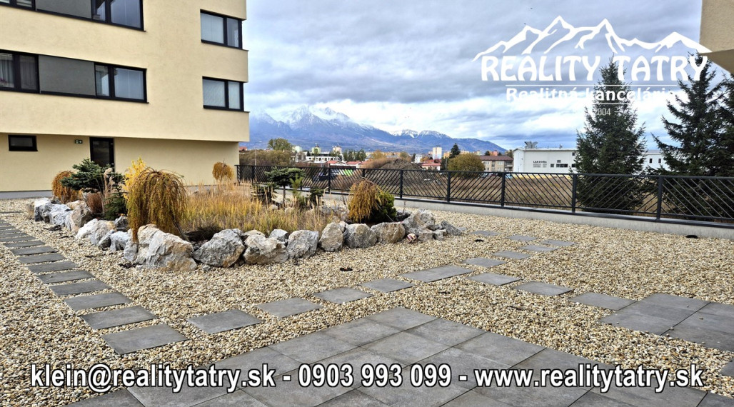 EXKLUZÍVNY 3 izbový byt s Terasou, Saunou, Vonkajším parkovacím státím a BEZBARIÉROVÝM PRÍSTUPOM - TOP STAV, NOVOSTAVBA !!!