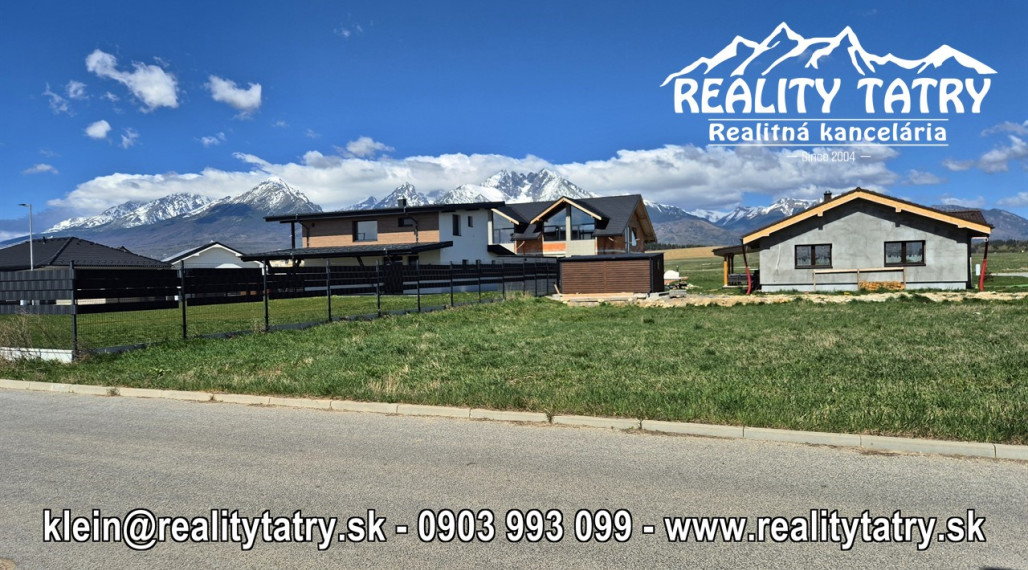 Stavebný pozemok 616 m2 vo Veľkej Lomnice - lokalita NATUR REZORT - ODPORÚČAME !!!