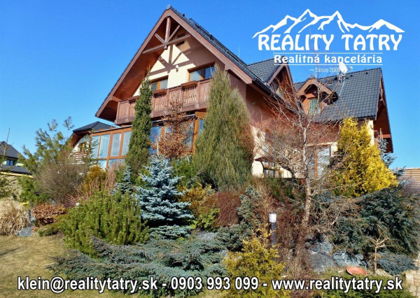 EXKLUZÍVNY Rodinný dom s nádherným výhľadom vo Veľkej Lomnici v 100% TOP STAVE - ODPORÚČAME aj pre náročného klienta !!!