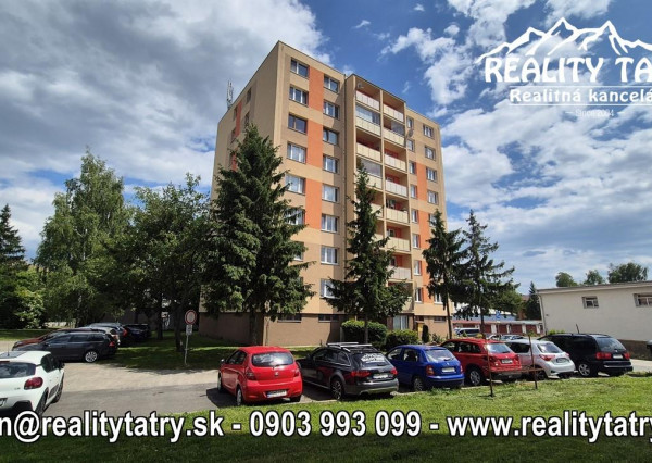 Byt 3 izbový s loggiou 78 m2 blízko centra v Poprade, rozsiahla rekonštrukcia, TOP STAV - ODPORÚČAME !!!