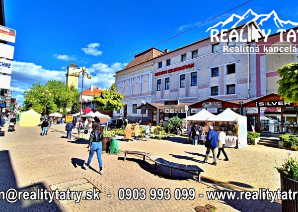 Reštaurácia REDUTA - Jedinečná investičná príležitosť v srdci Popradu - TOP PONUKA, TOP LOKALITA - ODPORÚČAME !!!