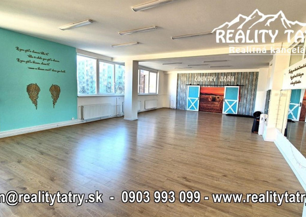 Obchodné priestory 140 m2 v Poprade blízko centra - ODPORÚČAME !!!