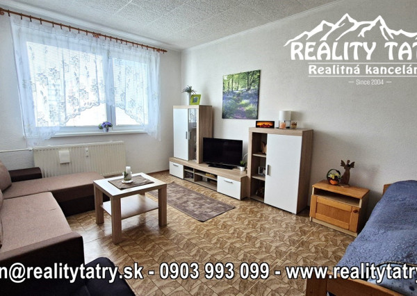 Byt 1 izbový s loggiou, zariadený, murované jadro, ul. Novomeského, Poprad - Slnečný, ihneď voľný - ODPORÚČAME !!!