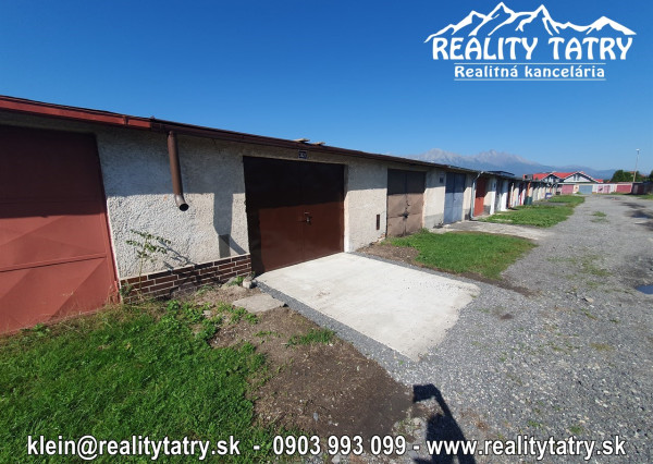 Garáž - Skladový priestor vo Svite 27 m2 na ul. Záhradná - TOP STAV - !!!