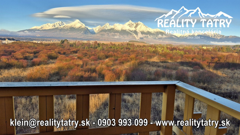 Byt 1 izbový s balkónom vo Veľkej Lomnici - TOP VÝHĽAD, ODPORÚČAME !!!