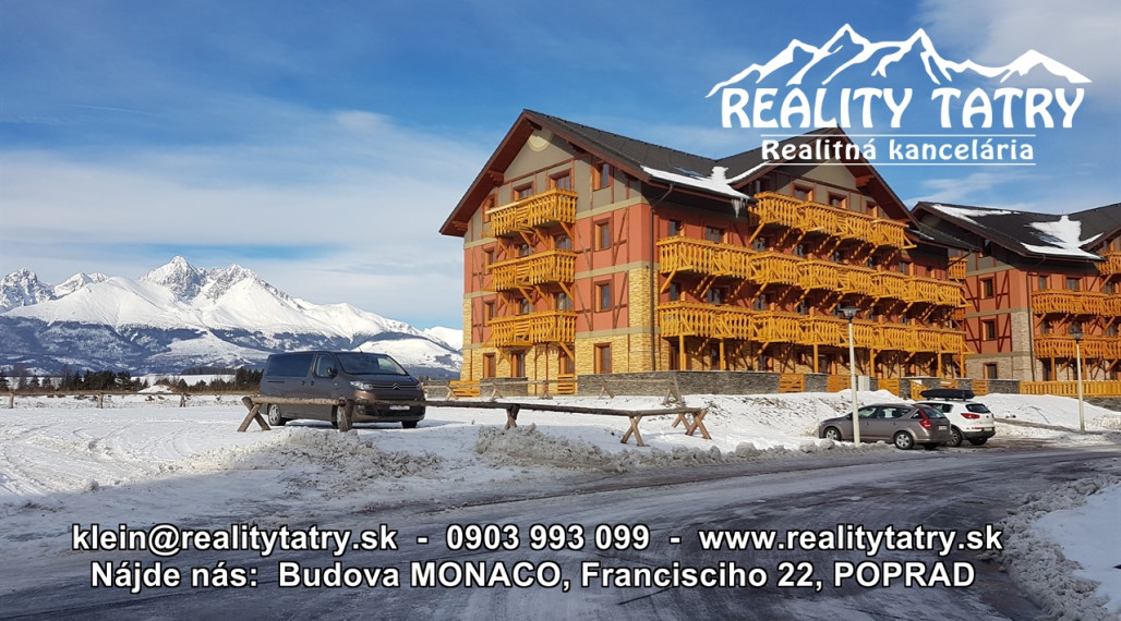 Byt 1 izbový s balkónom vo Veľkej Lomnici - TOP VÝHĽAD, ODPORÚČAME !!!