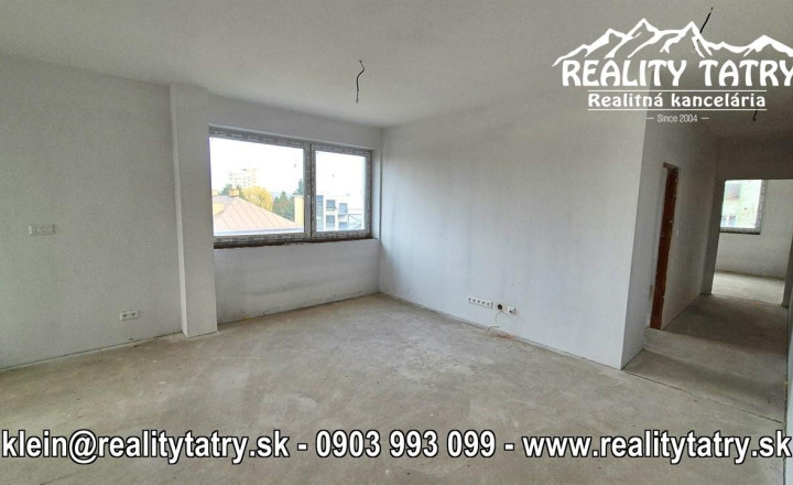 NOVÉ 3 izbové BYTY V CENTRE POPRADU - TOP LOKALITA, Výhľad - ODPORÚČAME !!! - fotografia 4